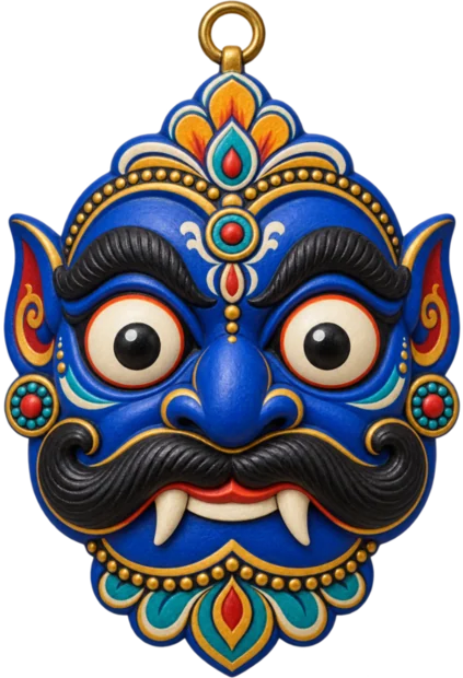 Blue Drishti Bommai